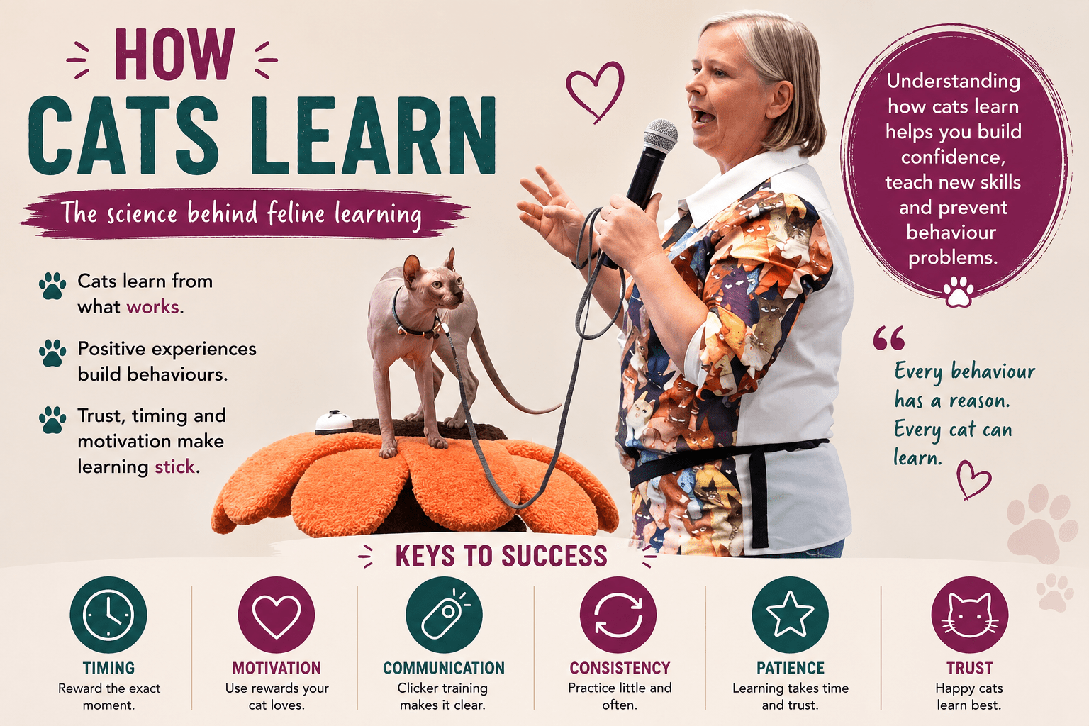 Born Bold Cats in action showing how cats learn